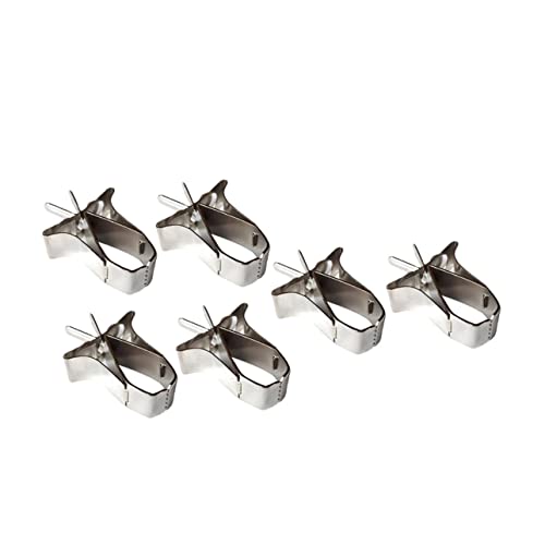 DECOMELODY 6 Stück Teiliges Vogelzubehör Vielseitige Futterclips für Käfig Stabile Gemüse und Obsthalter Einfache Langlebig und Praktisch für Papageien und Kleinvögel von DECOMELODY