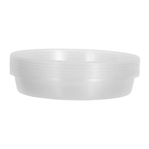 DECOMELODY 6pcs Clear Plant Tropf Tabletts Plastikblütenstecker Innenpflanzen Wasserfänger Pflanzen Wasserschalen Für Im Innenraum Plastikpflanztaucer von DECOMELODY