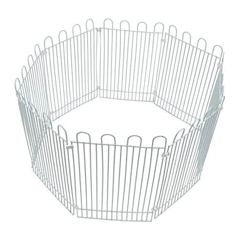 DECOMELODY 8pcs Hamster Eisen Draht Zaun Laufstall Weiß Übung Hof Haustier Gehäuse Für Hamster von DECOMELODY