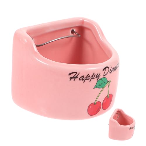 DECOMELODY Antikipp Keramik Futter Wassernapf für Hamster und Kleine Haustiere Hängender Platzsparender Napf mit Stabilem Design zur Vermeidung von Futterverschütten für Käfige DECOMELODY Antikipp Keramik Futter Wassernapf für Hamster und Kleine Haustiere Hängender Platzsparender Napf mit Stabilem Design zur Vermeidung von Futterverschütten für Käfige von DECOMELODY