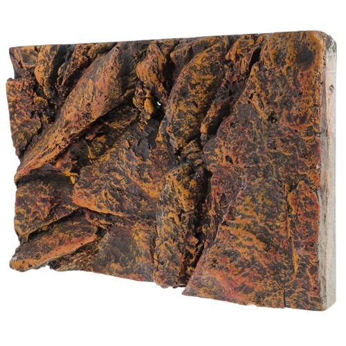 DECOMELODY Aquarium Hintergrundplatte Terrarium Dekoration aus PU für Aquarium und Schildkrötentanks Lebensnahe Struktur für Reptilienlebensräume zu Platzieren und Wartungsfrei von DECOMELODY