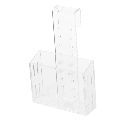 DECOMELODY Aquarium Wasserpflanzenhalter aus Klarem mit Haken Aquarienpflanzen Kulturtopf für Fischbecken Dekoration Glatte Kanten Geeignet für Zuhause Hotel Park Kreativer Pflanzenhalter von DECOMELODY