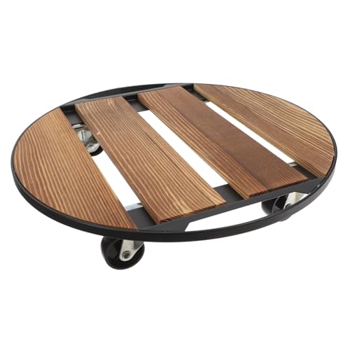 DECOMELODY Pflanzenständer Aus Holz Mit Rädern Robuste Rollbasis Für Einfaches Bewegen Der Pflanzen DECOMELODY Pflanzenständer Aus Holz Mit Rädern Robuste Rollbasis Für Einfaches Bewegen Der Pflanzen von DECOMELODY