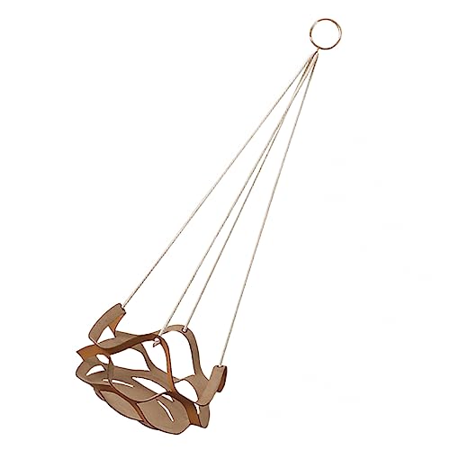 DECOMELODY Blumentopf-Hängekorb aus Leder Pflanzenhalterhaken hängende Töpfe Blumentöpfe für Zimmerpflanzen Fälschung deckenkorb Hanging Basket Topfpflanzen-Hängekorb Blumenampel Yellow von DECOMELODY