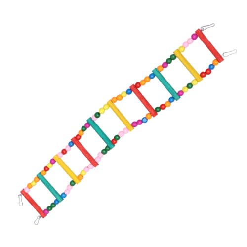 DECOMELODY Bunte Perlen Treppe Papagei Hängebrücke Holz Vogel Kletterleiter Spielzeug Lustiges Papagei Spielzeug DECOMELODY Bunte Perlen Treppe Papagei Hängebrücke Holz Vogel Kletterleiter Spielzeug Lustiges Papagei Spielzeug von DECOMELODY