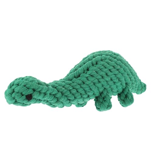 DECOMELODY Buntes Dinosaurier Kauspielzeug aus Baumwollseil für Hunde und Welpen Robustes Verschleißfestes Zahnpflege zur Zahnreinigung und Kaubedarf für Kleine bis Große Hunde von DECOMELODY