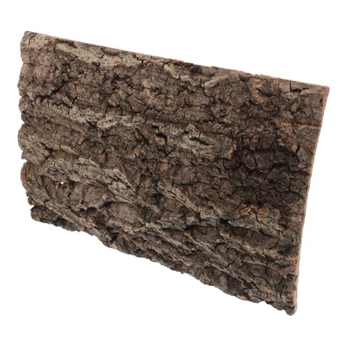 DECOMELODY Dekobrett Aus Rinde Korkfliese Reptilienterrarium Terrarienholz Reptiliengehege-hintergrundkork Korkrinde Für Reptilien Holz Für Aquarium Schlange Tank Coffee Hölzern von DECOMELODY