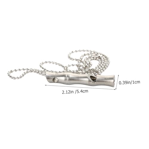 DECOMELODY Edelstahl Hundepfeife mit Umhängeband Leise Trainingspfeife für Hunde und Welpen Robust Tragbar für Outdoor Camping und Effektives Tiertraining von DECOMELODY