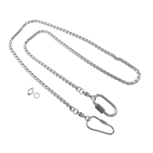 DECOMELODY Edelstahl Papagei Fußkette mit Drehbarem Verschluss Robustes Vogel Fußring Zubehör für Wellensittiche und Kleine bis Mittelgroße Ziervögel Langlebige Vogel Bein Kette zur DECOMELODY Edelstahl Papagei Fußkette mit Drehbarem Verschluss Robustes Vogel Fußring Zubehör für Wellensittiche und Kleine bis Mittelgroße Ziervögel Langlebige Vogel Bein Kette zur von DECOMELODY