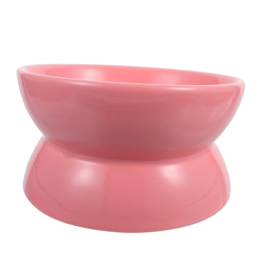 DECOMELODY Erhöhter Keramik Katzennapf mit Geneigtem Design Gesunder Futternapf für Katzen Entlastet Nacken Spülmaschinenfest Geeignet für Kätzchen und Haustiere Farbe von DECOMELODY