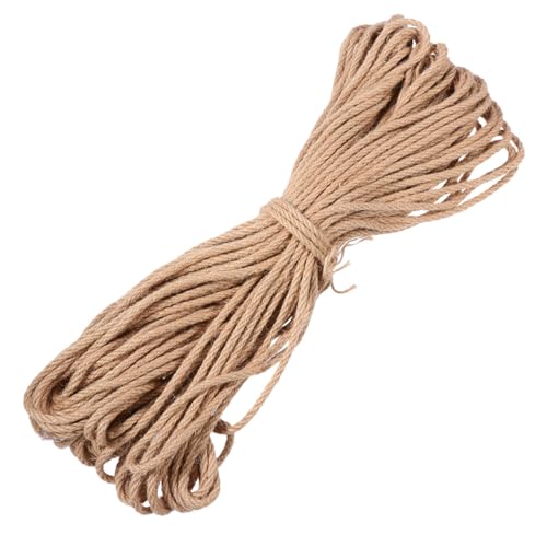 DECOMELODY Ersatz Hanfseil Natur Jute Seil für Kratzbaum Katzen Kratzstamm DIY Sicher Fest Langlebig mit Leichtem Jutegeruch von DECOMELODY