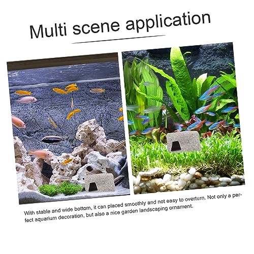 DECOMELODY Fisch Aquarium Dekoration Garnelen Versteck Höhle Langlebig Abriebfest Sicher Aquarium Landschaft Deko für Garnelen und Kleinfische von DECOMELODY