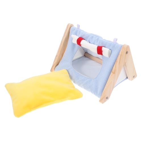 DECOMELODY Winter Hamster Nest Beheiztes Tierbett Für Kleintiere Wie Hamster Kaninchen Und Frettchen Gemütlicher Schlafplatz Im Winter Einfach Zu Reinigen Süßes Zelt-Design von DECOMELODY