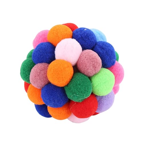 DECOMELODY Großer Katzenspielzeug Glockenball Bunter Kunststoffspielball mit Klingelndem Glöckchen Interaktives Haustier für Katzen Fördert Bewegung und Spaß Zufällige Farben Zufällige Farbe DECOMELODY Großer Katzenspielzeug Glockenball Bunter Kunststoffspielball mit Klingelndem Glöckchen Interaktives Haustier für Katzen Fördert Bewegung und Spaß Zufällige Farben Zufällige Farbe von DECOMELODY