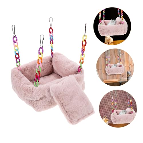 DECOMELODY Hängematte für Hamster und Meerschweinchen aus Sicherem Baumwollmaterial Doppellagiges Design für Mehr Platz Gemütliches Nagerbett für Käfig zum Schlafen und Kleiner Haustiere DECOMELODY Hängematte für Hamster und Meerschweinchen aus Sicherem Baumwollmaterial Doppellagiges Design für Mehr Platz Gemütliches Nagerbett für Käfig zum Schlafen und Kleiner Haustiere von DECOMELODY