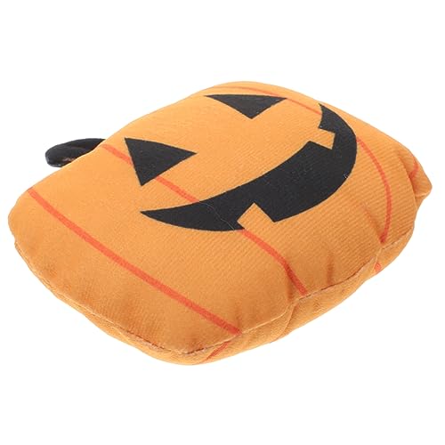 DECOMELODY Halloween Katzenminze Kürbis Form Plüsch Interaktives Kauspielzeug für Indoor Katzen zur Zahnpflege und Beschäftigung mit Katzenspielminze von DECOMELODY