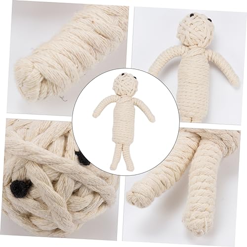 DECOMELODY Halloween Kauspielzeug für Hunde Baumwollseil Handgefertigt Molar Sicher Langlebig für Kleine Mittlere Hunde zur Zahnpflege und Interaktiven Beschäftigung von DECOMELODY