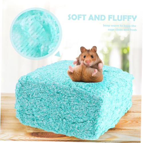 DECOMELODY Hamster Einstreu Papierbettwäsche Staubfreie Saugfähige Geruchsabsorbierende Unterlage für Kleintiere Atmungsaktiv Umweltfreundlich Geeignet für Hamster und Meerschweinchen von DECOMELODY