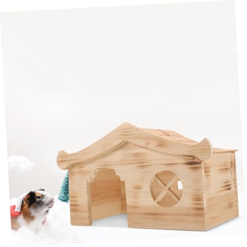 DECOMELODY Hamster Holzhaus Mini Versteck Kleintier Holz Unbehandelt Schlafhaus für Zwerghamster Meerschweinchen und Kleine Haustiere Spiel Ruheplatz DECOMELODY Hamster Holzhaus Mini Versteck Kleintier Holz Unbehandelt Schlafhaus für Zwerghamster Meerschweinchen und Kleine Haustiere Spiel Ruheplatz von DECOMELODY
