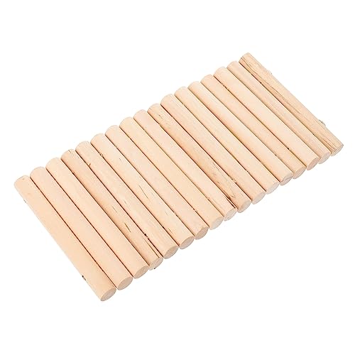 DECOMELODY Hamster Holzleiter Kletterspielzeug aus Kratzfestem Material für Kleintiere Wie Hamster und Meerschweinchen Sicherer Haustierunterhaltungszubehör Plattform für Käfigspaß von DECOMELODY