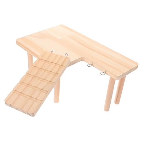 DECOMELODY Hamster Holzleiter Plattform Natürliche Glatte Kletterplattform für Zwerghamster und Meerschweinchen Kompakte für Käfige Fördert Bewegung und Gesundheit Sicher und Langlebig DECOMELODY Hamster Holzleiter Plattform Natürliche Glatte Kletterplattform für Zwerghamster und Meerschweinchen Kompakte für Käfige Fördert Bewegung und Gesundheit Sicher und Langlebig von DECOMELODY