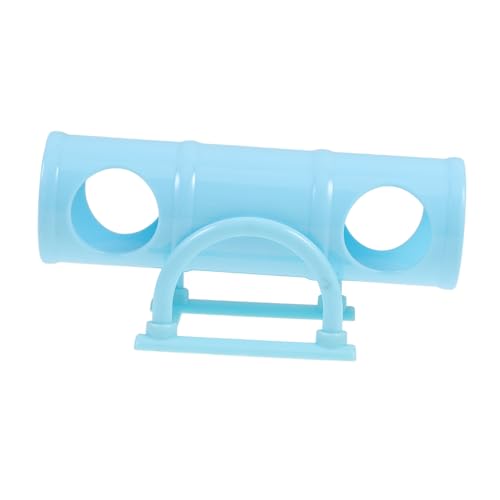 DECOMELODY Hamster-Tunnel- Hamster Hamster röhre Hamster intellektuelles Hamstertunnel interaktiv klein Hamsterversteck Tunnel Hamster-Tunnelwippe Abs Sky-Blue von DECOMELODY