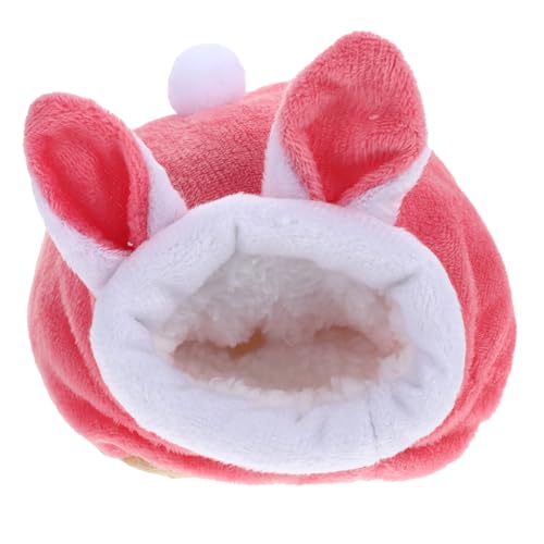 DECOMELODY Hamster Winterbett kleines Tierbett Hamsterkäfige Futter für Meerschweinchenkäfige Nest Tunnelbett für Katzen haustierbett pet Bed Haustier warmes Bett Schlafbett für Hamster Rosa DECOMELODY Hamster Winterbett kleines Tierbett Hamsterkäfige Futter für Meerschweinchenkäfige Nest Tunnelbett für Katzen haustierbett pet Bed Haustier warmes Bett Schlafbett für Hamster Rosa von DECOMELODY