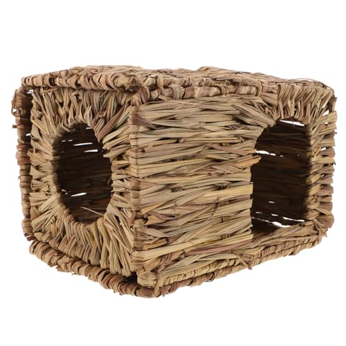 DECOMELODY Handgewebtes Kaninchenhaus aus Natürlichem Stroh Kleines Nest für Kleintiere Wie Hamster und Igel Warmes Versteck und Schlafplatz Faltbares Nachhaltiges Haustierhäuschen DECOMELODY Handgewebtes Kaninchenhaus aus Natürlichem Stroh Kleines Nest für Kleintiere Wie Hamster und Igel Warmes Versteck und Schlafplatz Faltbares Nachhaltiges Haustierhäuschen von DECOMELODY