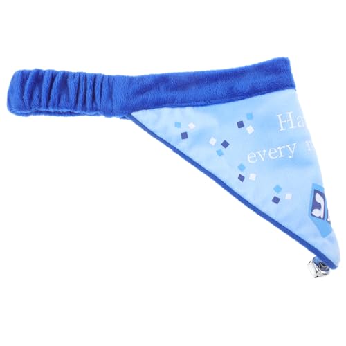 DECOMELODY Happy Hanukkah Haustier Bib mit Glockenanhängern Blaues Dreieckiges Hundebandana Multifunktionales Accessoire als Halsband und Sabberlätzchen für Festliche Party und Geburtstag DECOMELODY Happy Hanukkah Haustier Bib mit Glockenanhängern Blaues Dreieckiges Hundebandana Multifunktionales Accessoire als Halsband und Sabberlätzchen für Festliche Party und Geburtstag von DECOMELODY