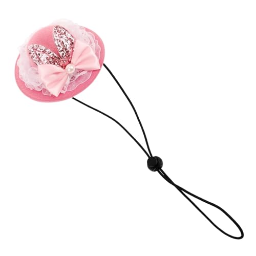 DECOMELODY Haustier Hut Hundekostüme klein Party Sonne Geburtstag des Hundes Hündchen hundefressnäpfe hundesnack katzenhaus hundesofa Haushaltshundemütze Kätzchen Hut Stoff Rosa von DECOMELODY
