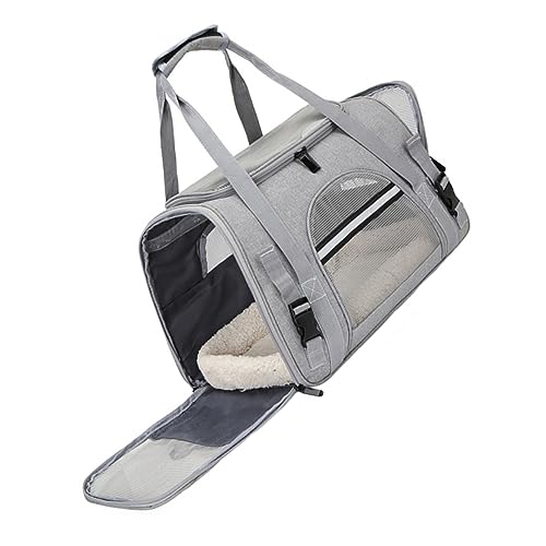 DECOMELODY Haustier Rucksack für Katzen Atmungsaktive Faltbare Transporttasche mit Verstellbarem Tragegurt für Reisen und Autofahrten Multifunktional DECOMELODY Haustier Rucksack für Katzen Atmungsaktive Faltbare Transporttasche mit Verstellbarem Tragegurt für Reisen und Autofahrten Multifunktional von DECOMELODY