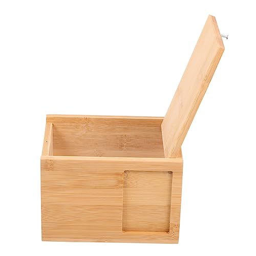 DECOMELODY Haustier-Souvenir-Box personalisiert Bausatz graviert Stichworte Schatullen Denkmal Ascheurne für Haustiere praktische Tierurne Aschebehälter für Haustiere Bambus Khaki von DECOMELODY