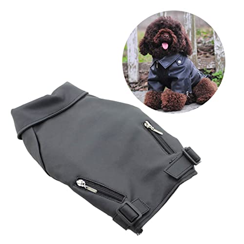 DECOMELODY Haustierbekleidung Weste Hundepullover Hundejacke Groß Hunde-Outfits Hund Winter Warmer Mantel Körperpflege Hundekleidung Züchten Hundekostüme Für Große Hunde Abdeckung Welpe Black von DECOMELODY
