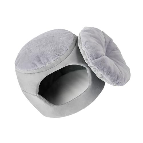 DECOMELODY Faltbares Haustierbett Für Katzen Und Kleine Hunde Winterfester Weicher Baumwollnest Für Optimale Wärme Und Komfort Halboffenes Design Für Gemütliches Schlafen DECOMELODY Faltbares Haustierbett Für Katzen Und Kleine Hunde Winterfester Weicher Baumwollnest Für Optimale Wärme Und Komfort Halboffenes Design Für Gemütliches Schlafen von DECOMELODY
