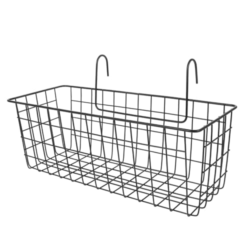 DECOMELODY Heuraufe für Meerschweinchen füttern Häschen-Heu-Futterspender Stroh Hasen heuraufe Kaninchenkäfig-Futterspender aus Metall Kaninchenversorgung Kaninchen -Heu -Rack Eisen Black von DECOMELODY