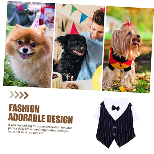 DECOMELODY Hochzeits Hundekostüm aus Atmungsaktivem Material Komfortables Shirt für Hunde Eleganter Haustier Anzug für Festliche Anlässe Einfach Anzuziehen Geeignet für Kleine bis Große von DECOMELODY