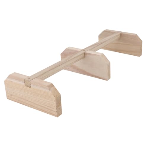 DECOMELODY Holz Hühnerstand Naturmaterial Vogelspielzeug Sitzstange für Papageien und Große Vögel Sicher Glatt Verarbeitet Multifunktional als Haustierbarsch und Käfigzubehör Geeignet von DECOMELODY