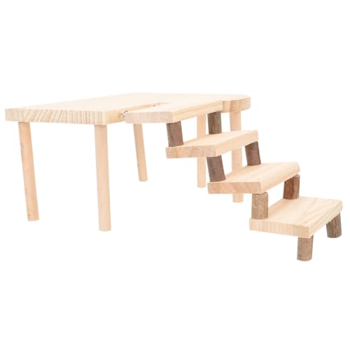 DECOMELODY Holzspielzeug für Hamster und Ratten Langlebig Robust Plattform mit Rampe für Kleintiere Wie Chinchillas Gerbils als Käfigdekoration Fördert Bewegung und Spielspaß DECOMELODY Holzspielzeug für Hamster und Ratten Langlebig Robust Plattform mit Rampe für Kleintiere Wie Chinchillas Gerbils als Käfigdekoration Fördert Bewegung und Spielspaß von DECOMELODY