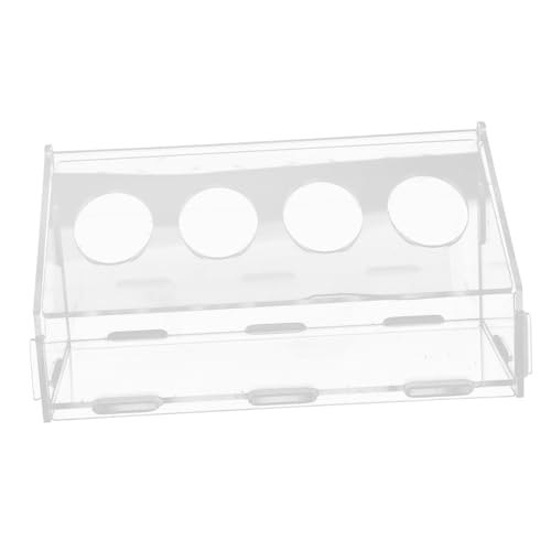 DECOMELODY Hühner Futtertrog mit Klappdeckel Großer Futterspender für Küken und Vögel Leicht zu Reinigen Langlebig und Praktischer Geflügelfutterautomat von DECOMELODY