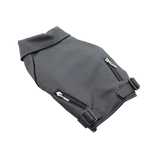 DECOMELODY Hundekleidung hundemantel Dog Raincoat Dog Coat hundepulli Dog Clothes Mantel für Hunde Hundemäntel kalt Hundejacken für große Hunde Abdeckung Haustierbekleidung Hundeweste Black von DECOMELODY