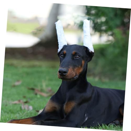 DECOMELODY Hundeohr stützstäbe mit Klebeband Weiche Schaumstoff ohrständer zur Schonenden Ohraufrichtung für Dobermann und Kleine Hunde Ohrstütze Hilfsmittel von DECOMELODY