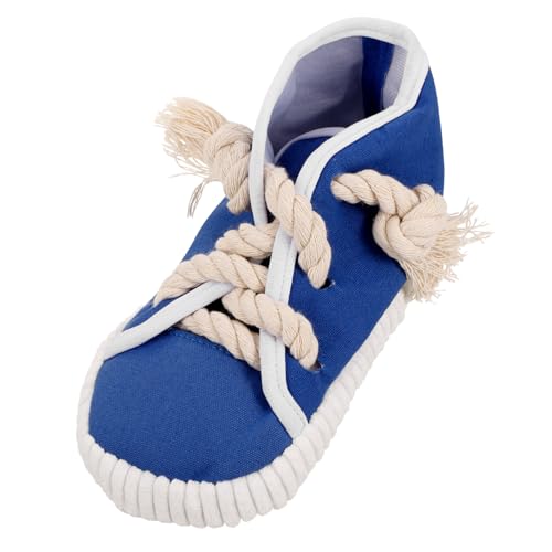DECOMELODY Hundespielzeug Kauspielzeug Schuhe Form Cartoon Attraktives Beißspielzeug zur Zahnpflege für Welpen und Kleine Hunde Robustes Interaktives Quietschspielzeug für Langanhaltenden von DECOMELODY
