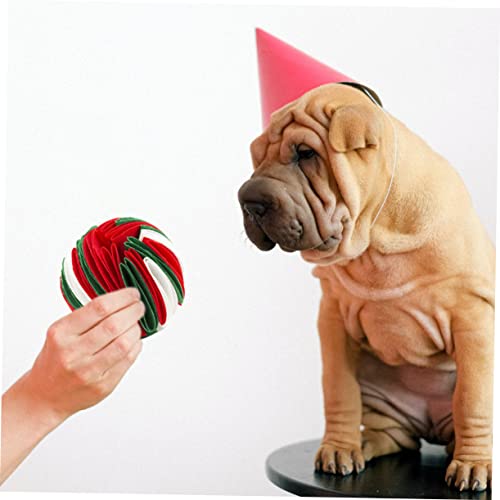 DECOMELODY Hundespielzeug Schnüffelball aus Filz mit Futteröffnung Robustes Kauspielzeug für Hunde zur Beschäftigung und Zahnpflege Bissfestes Interaktives für Kleine und Mittlere Haustiere von DECOMELODY