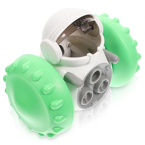 DECOMELODY Hundespielzeugauto Spender Für Leckereien Für Haustiere Kuscheltier Für Hunde Kauer Welpe Kauspielzeug Slow Feeder Hundenapf Haustier Undichtes Light Green Abs von DECOMELODY