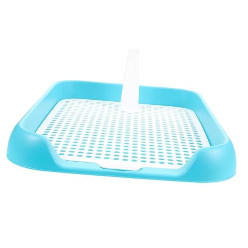 DECOMELODY Hundetoilette Toilettenhaustier Hundepipipads extra groß Trainingstablett für Welpen Hundebad pet Bowl Dog Toilet Hundeleine Mesh-Toilette für Haustiere Mülleimer Plastik Sky-Blue von DECOMELODY