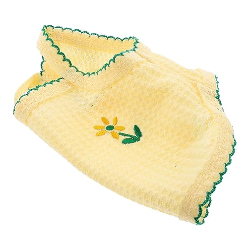 DECOMELODY Hundeweste Für Atmungsaktive Hundekleidung Mit Floralem Stickdesign Haustierkostüm Für Drinnen Und Draußen von DECOMELODY