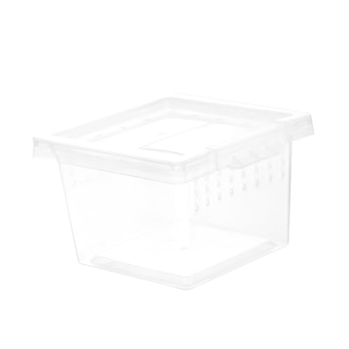 DECOMELODY Transparente Reptilienzuchtbox Mit Belüftungslöchern Aus Kunststoff Reptilienterrarium Für Haustiere Und Insekten Heimtierbedarf Und Praktischer Helfer DECOMELODY Transparente Reptilienzuchtbox Mit Belüftungslöchern Aus Kunststoff Reptilienterrarium Für Haustiere Und Insekten Heimtierbedarf Und Praktischer Helfer von DECOMELODY