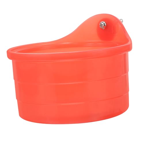 DECOMELODY Kasten Vogeltränkekasten Haustier Wanne Vogelbäder für draußen Bad Plastik tablett wasserbecken vogelspielzeug Vogel Käfig Zubehör Kleiner Vogelduschenwürfel Vögel liefern rot von DECOMELODY