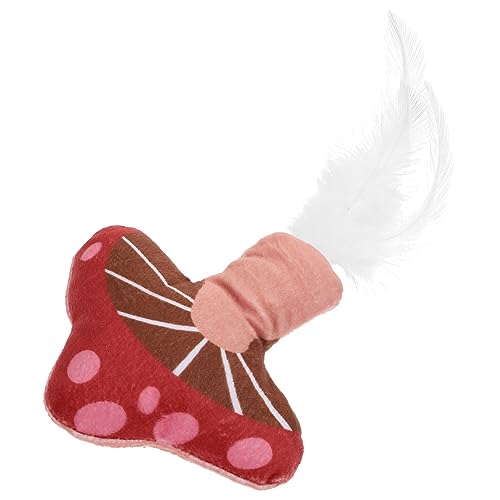DECOMELODY Katze Katzenminze Nips Karikatur Zahnen Kätzchen-Teaser- Interaktiv Kneifen Lustig Katzenminze Katze Katzenspielzeug Mit Katzenminze Bunt Plüsch von DECOMELODY