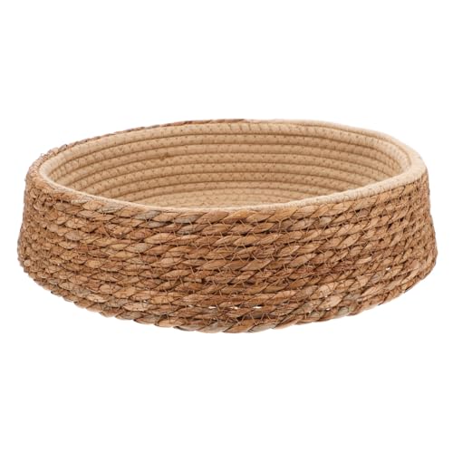 DECOMELODY Katzenbett Aus Rattan Haustierbett Für Kleine Katzen Und Natürliches Katzenkissen Gemütliches Katzenkörbchen Ø Für Innenräume Pflegeleicht DECOMELODY Katzenbett Aus Rattan Haustierbett Für Kleine Katzen Und Natürliches Katzenkissen Gemütliches Katzenkörbchen Ø Für Innenräume Pflegeleicht von DECOMELODY